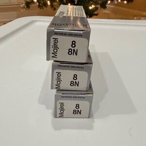 3 tubes L'Oreal Professionnel Majirel Hair Color Cream - 8N